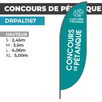Drapeau CONCOURS DE PÉTANQUE