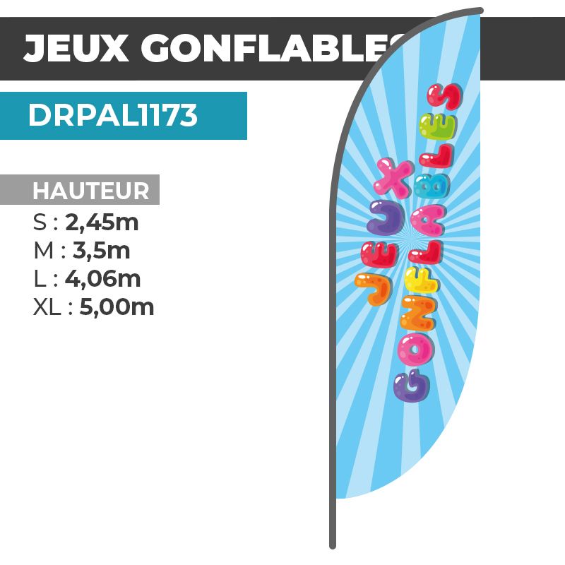 Drapeau JEUX GONFLABLES