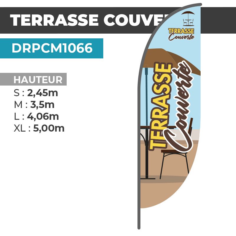 Drapeau TERRASSE COUVERTE
