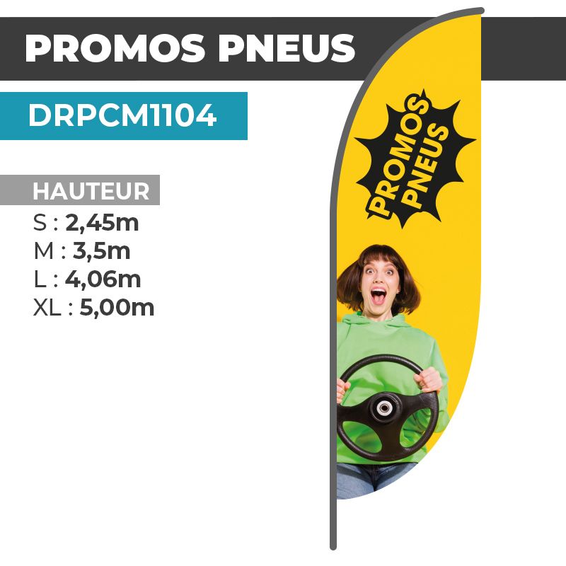 Drapeau PROMOS PNEUS