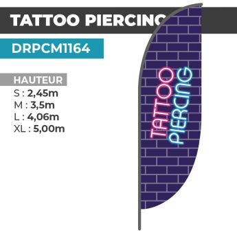 Drapeau TATTOO PIERCING