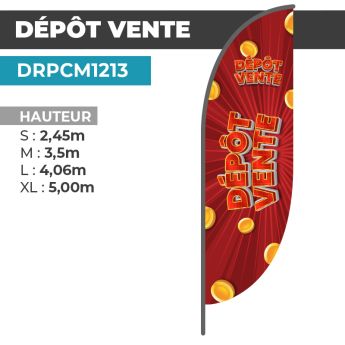 Drapeau DÉPÔT DE VENTE