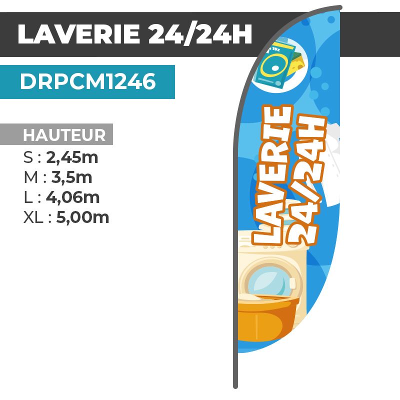 Drapeau LAVERIE 24/24