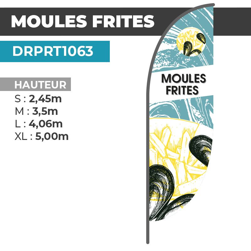 Drapeau MOULES FRITES