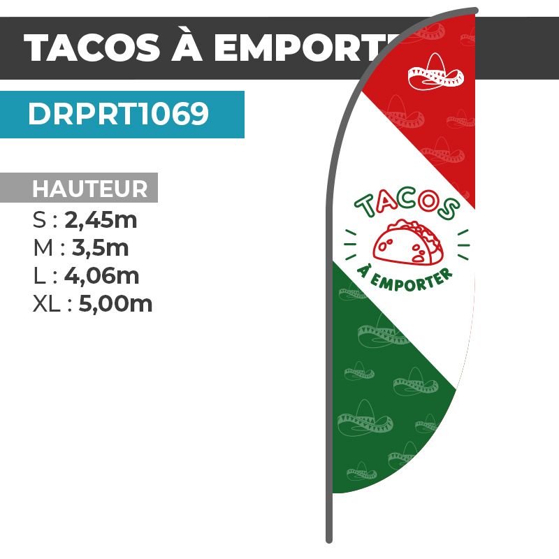 Drapeau TACOS À EMPORTER