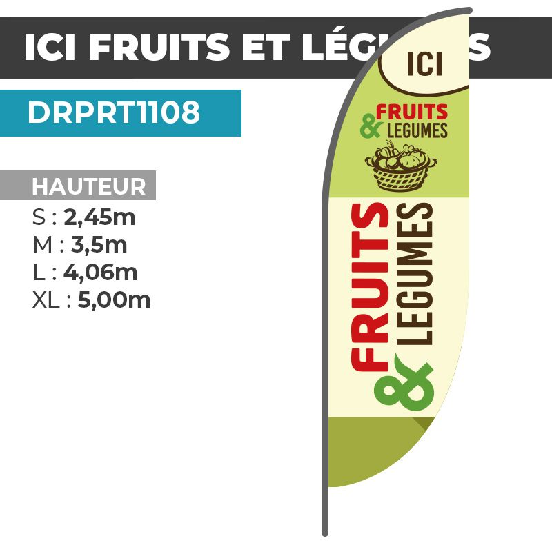 Drapeau ICI FRUITS ET LÉGUMES