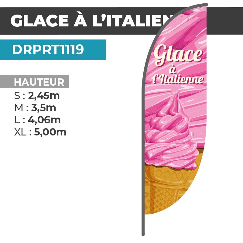 Drapeau GLACES À L'ITALIENNE