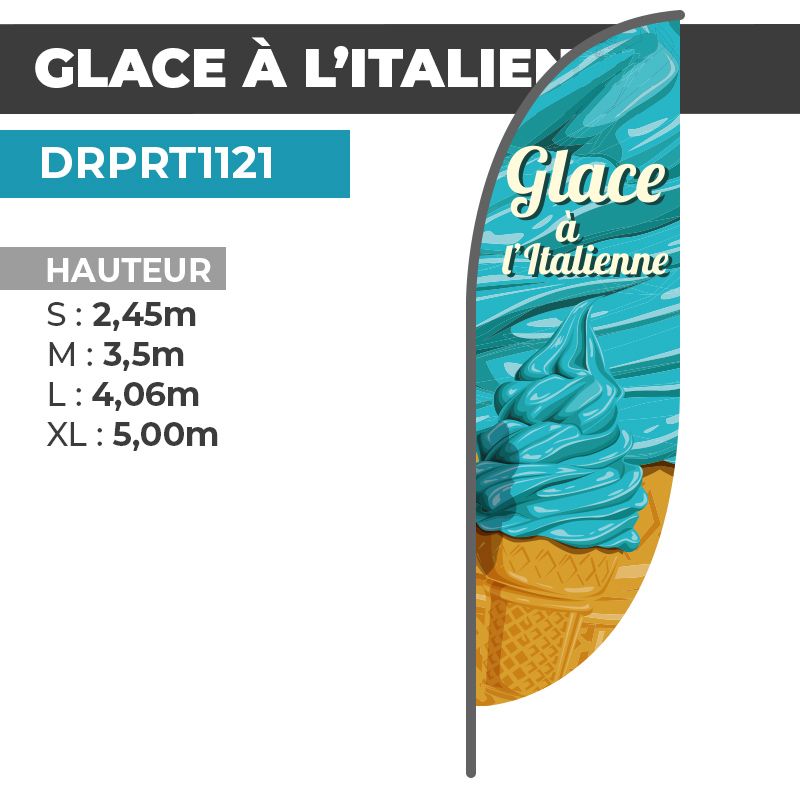 Drapeau GLACES À L'ITALIENNE