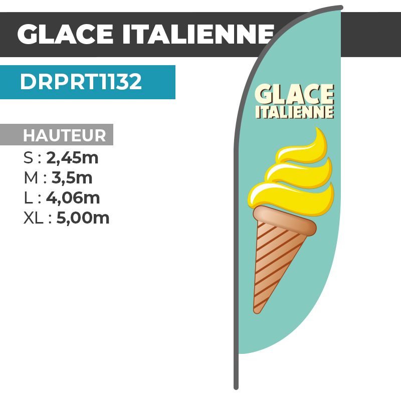 Drapeau GLACES À L'ITALIENNE
