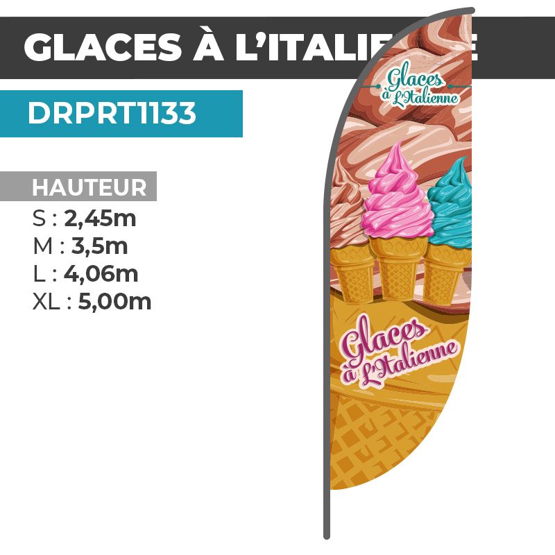 Drapeau GLACES À L'ITALIENNE