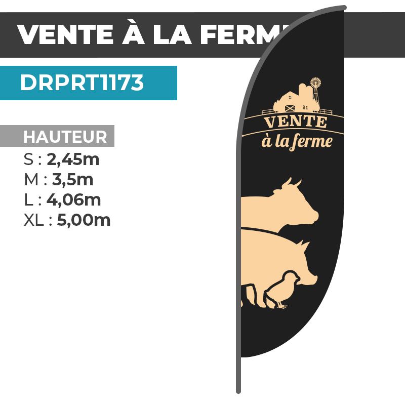 Drapeau VENTE À LA FERME
