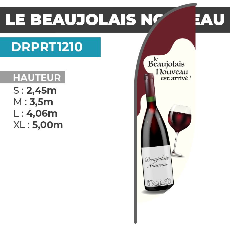 Drapeau LE BEAUJOLAIS NOUVEAU