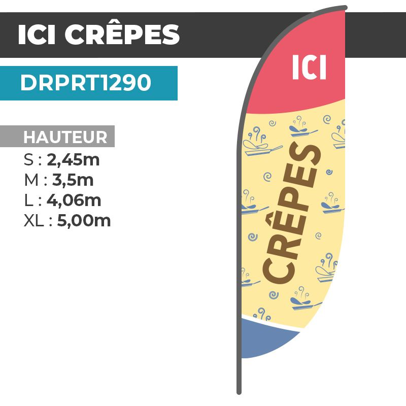 Drapeau ICI CRÊPES