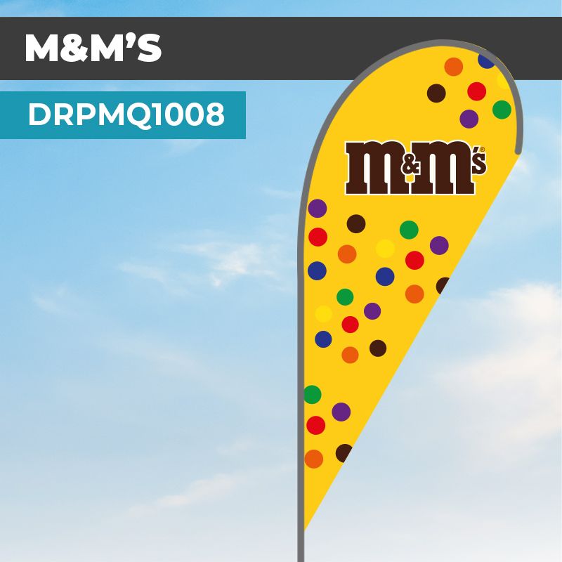 Drapeau M&M'S | Montage Facile et Rapide | DRPMQ1008