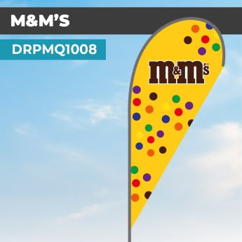 Drapeau M&M'S | Montage Facile et Rapide | DRPMQ1008