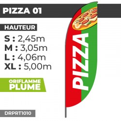 Drapeau Oriflamme Pizza
