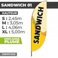 Drapeau Oriflamme Sandwich