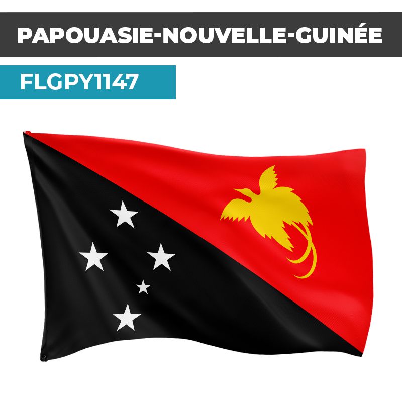 Drapeau PAPOUASIE-NOUVELLE-GUINÉE