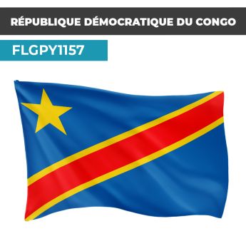 Drapeau RÉPUBLIQUE DÉMOCRATIQUE DU CONGO