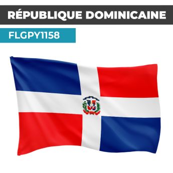 Drapeau RÉPUBLIQUE DOMINICAINE
