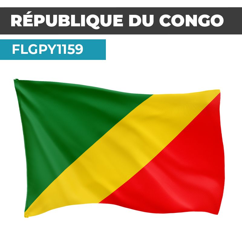 Drapeau RÉPUBLIQUE DU CONGO