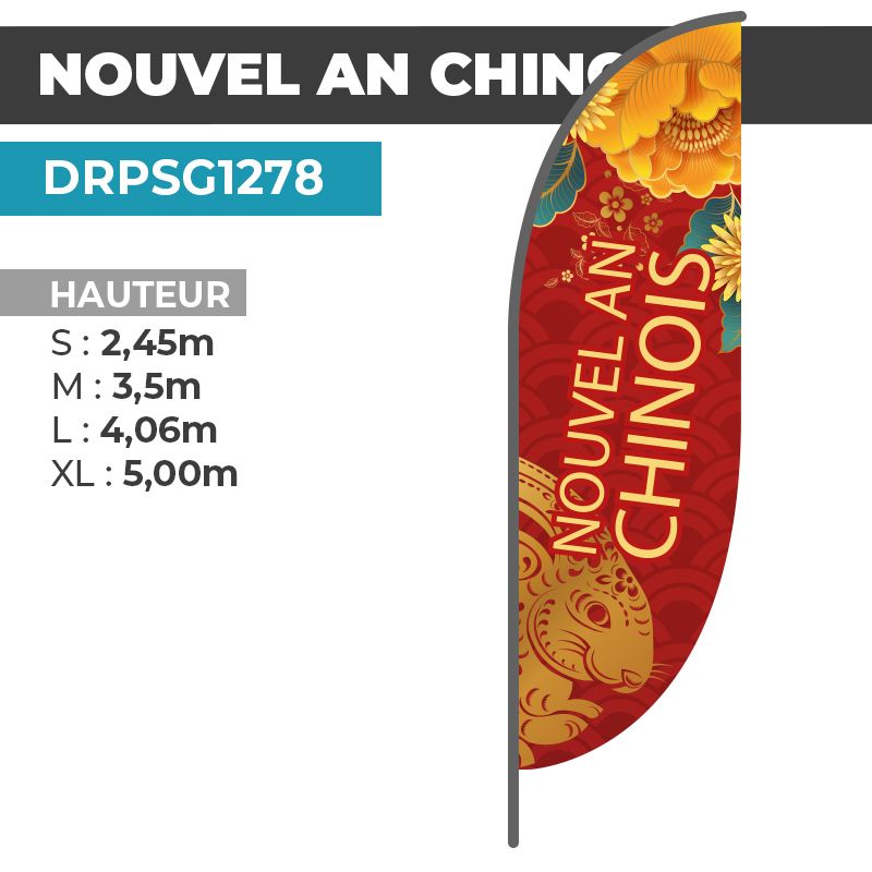 Drapeau NOUVEL AN CHINOIS
