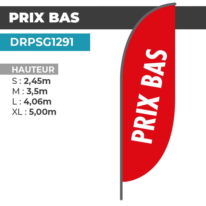 Drapeau PRIX BAS