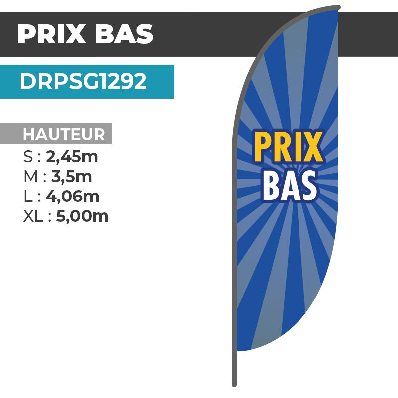 Drapeau PRIX BAS