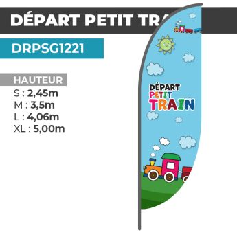 Drapeau DÉPART PETIT TRAIN