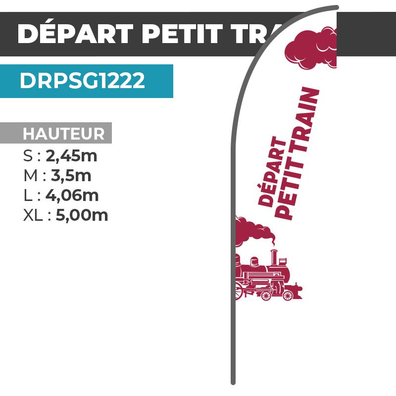 Drapeau DÉPART PETIT TRAIN