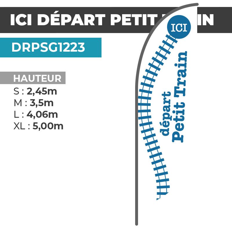 Drapeau DÉPART PETIT TRAIN
