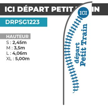 Drapeau DÉPART PETIT TRAIN