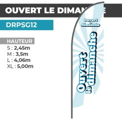 Drapeau OUVERT LE DIMANCHE