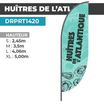 Drapeau HUITRES DE L'ATLANTIQUE