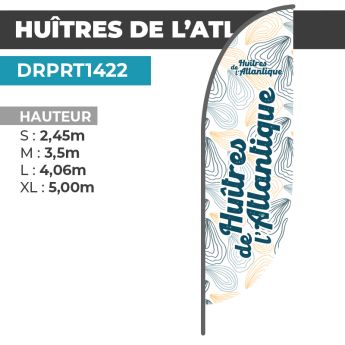 Drapeau HUITRES DE L'ATLANTIQUE