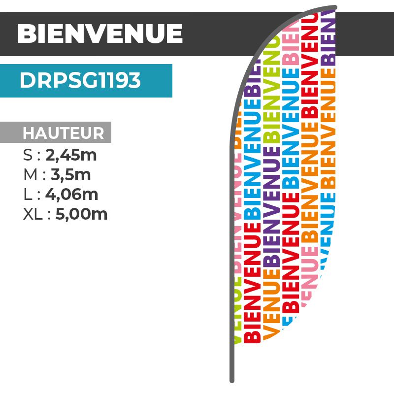 Drapeau BIENVENUE