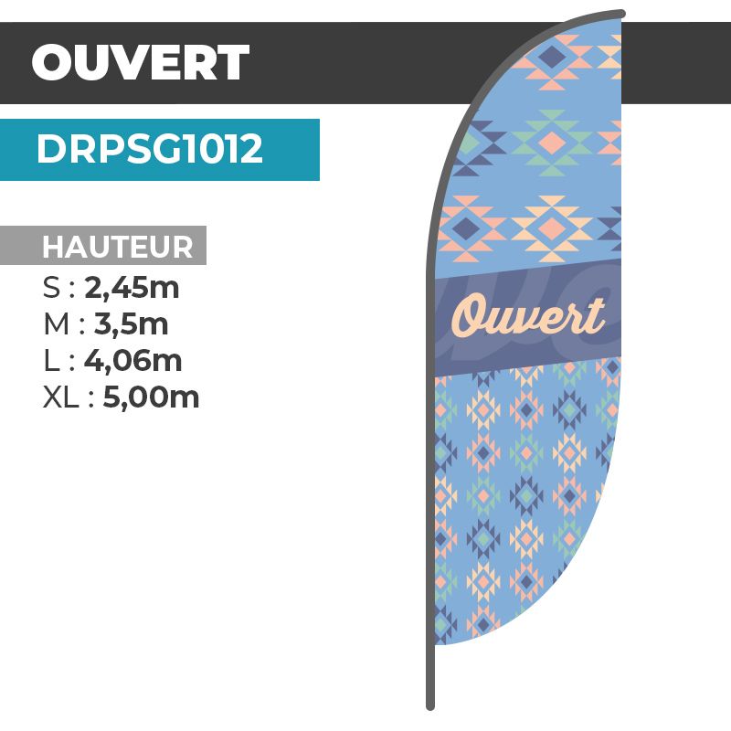 Drapeau OUVERT