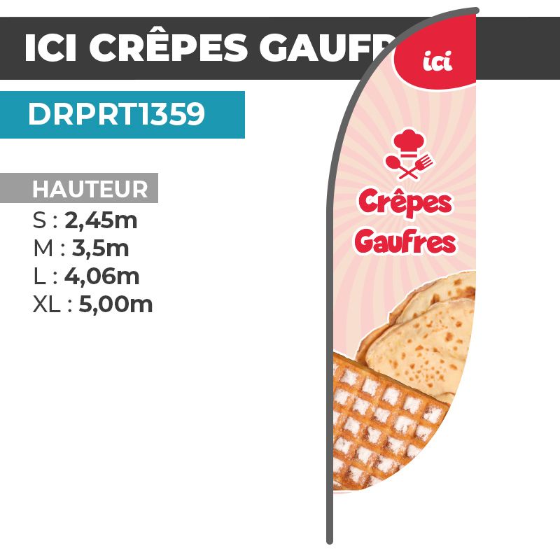 Drapeau CRÊPES ET GAUFRES