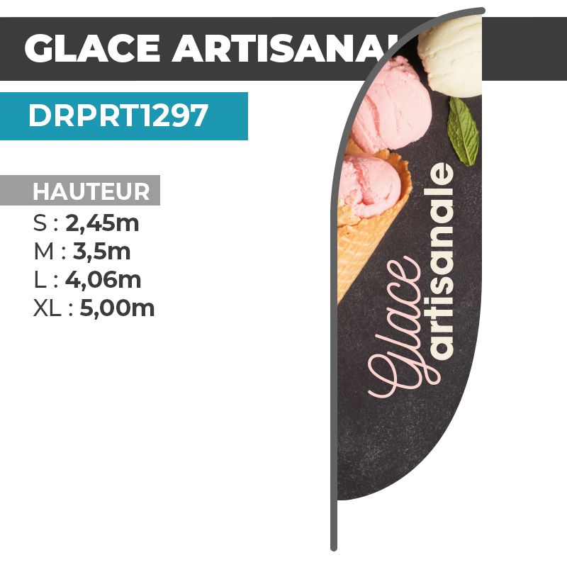 Drapeau GLACE ARTISANALE