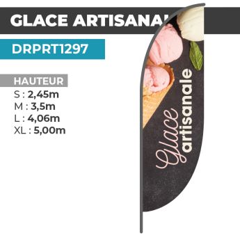 Drapeau GLACE ARTISANALE