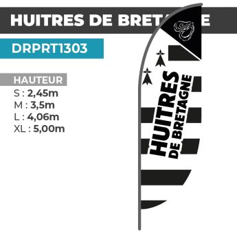 Drapeau HUITRES DE BRETAGNE
