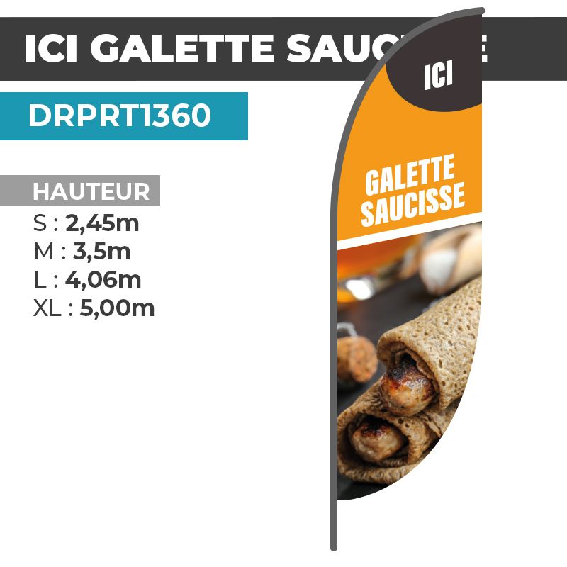 Drapeau GALETTE SAUCISSE