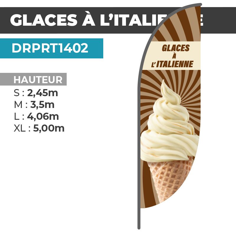 Drapeau GLACES À L'ITALIENNE