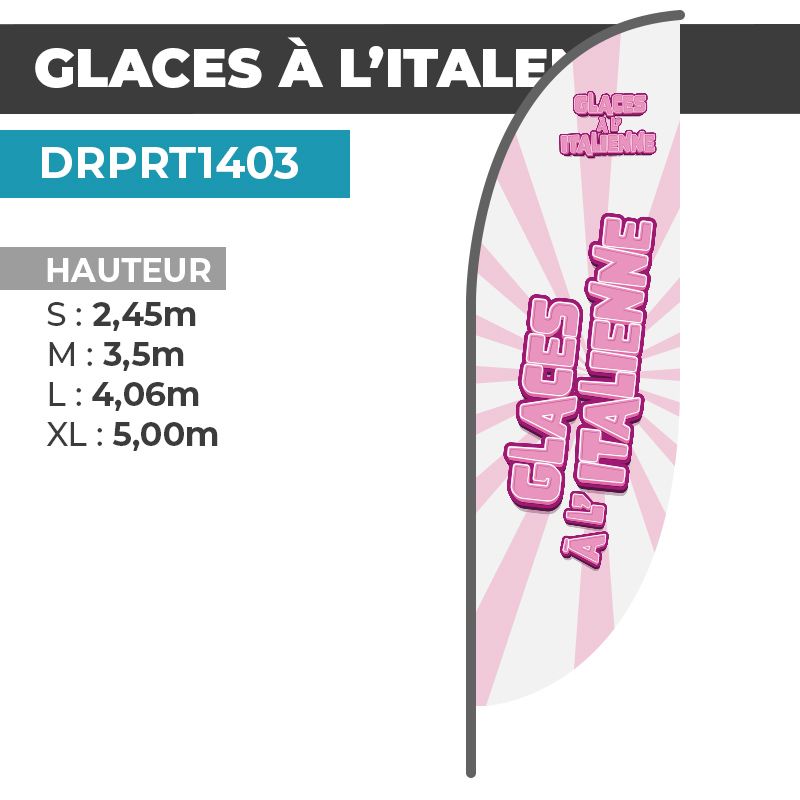 Drapeau GLACES À L'ITALIENNE