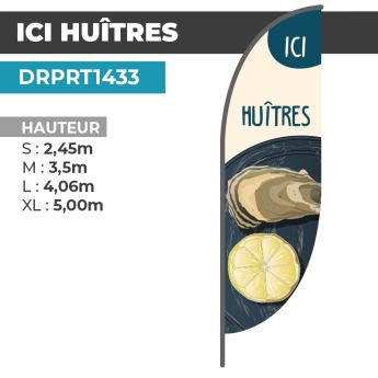 Drapeau ICI HUITRES