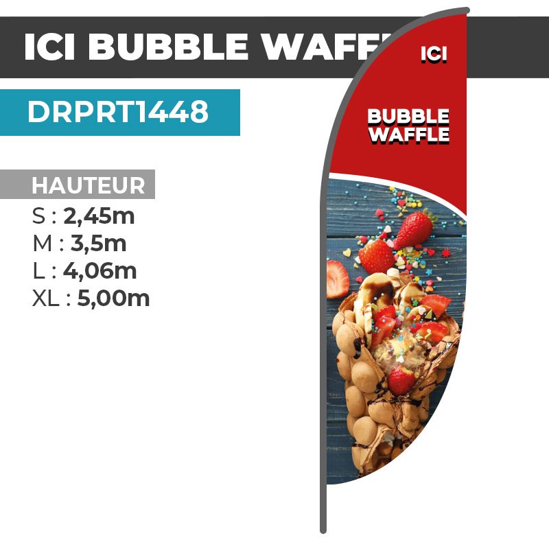 Drapeau ICI BUBBLE WAFFLE