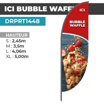 Drapeau ICI BUBBLE WAFFLE