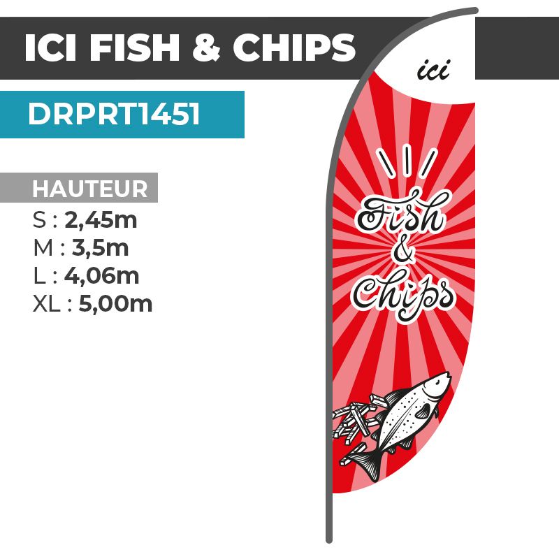 Drapeau ICI FISH AND CHIPS
