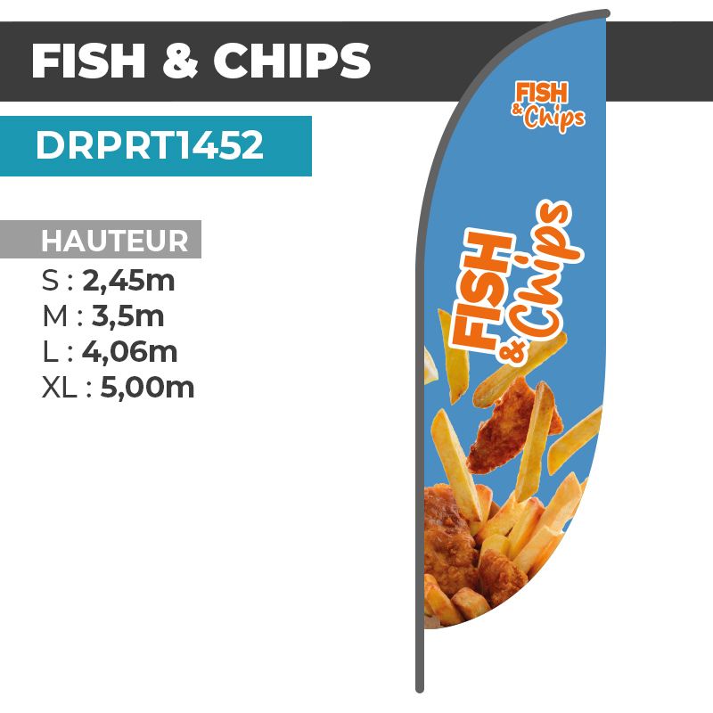 Drapeau FISH AND CHIPS