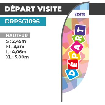 Drapeau DÉPART VISITE